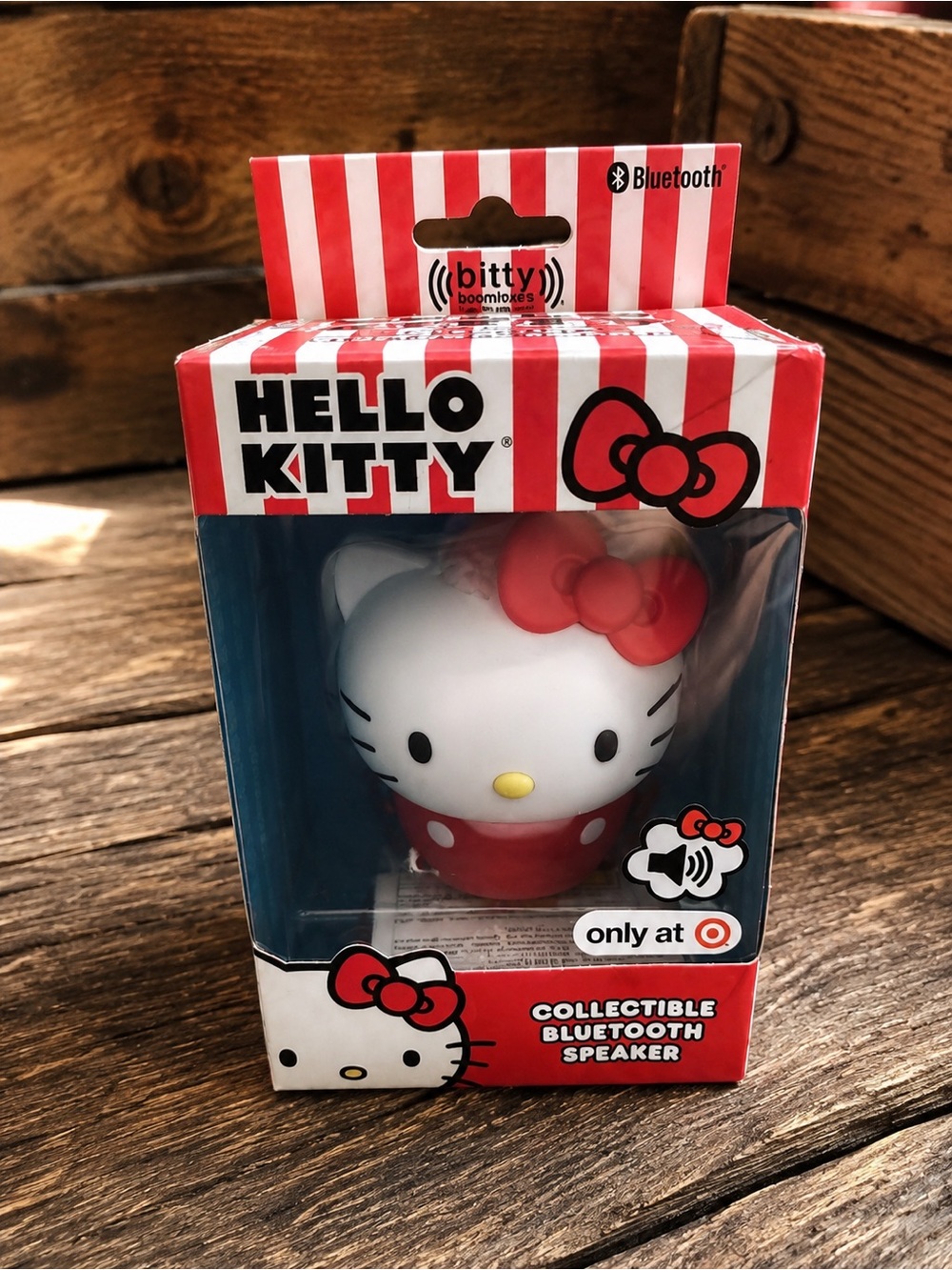 Hello Kitty Red and White Collectible Bluetooth Speaker - Bitty Boombox
